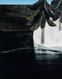 Winterlandscape I by Iris Schomaker contemporary artwork works on paper, drawing