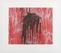 Untitled (red) by Jacqueline Humphries contemporary artwork print