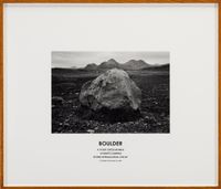 Boulder, Iceland, 2008 by Hamish Fulton contemporary artwork photography