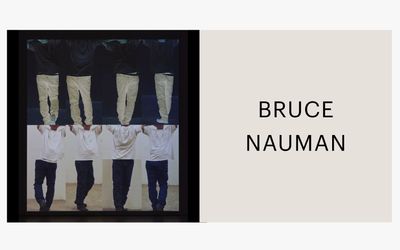 Bruce Nauman, Contrapposto Studies, I Through VII (2015–2016). Seven-channel video (colour, sound). © 2024 Bruce Nauman/Artists Rights Society (ARS), New York.