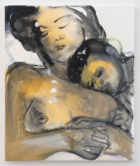 Helena and Eden by Marlene Dumas contemporary artwork