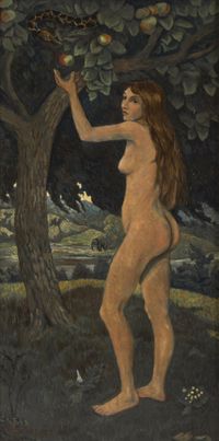 Eve et le serpent by Paul Serusier contemporary artwork painting