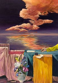 Charlotte Corday's Dream by Shabnam Jahanshahi contemporary artwork painting