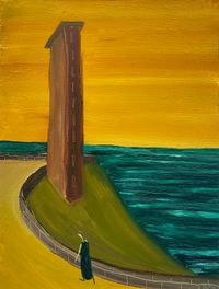 Towards the Tower by Ish Lipman contemporary artwork painting