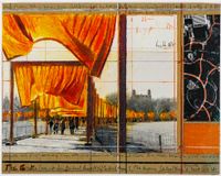 The Gates Drawing by Christo And Jeanne-Claude contemporary artwork mixed media, textile