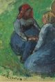 Trois paysannes, deux agenouillées et une debout by Camille Pissarro contemporary artwork 3