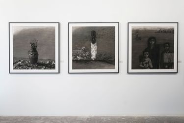 Exhibition view: Youssef Abdelke, Galerie Tanit, Beyrouth (18 October–23 November 2023). Courtesy Galerie Tanit.