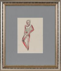 Athlete by Ashraf Murad contemporary artwork painting, works on paper, drawing