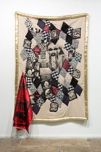 Come Over Me, In Me, With Me, On Me (Bogan Quilt) by Sarah Contos contemporary artwork installation