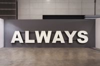 Always by Peter Liversidge contemporary artwork installation