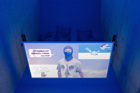 Hito Steyerl, Left To Our Own Devices. Exhibition view KOW.