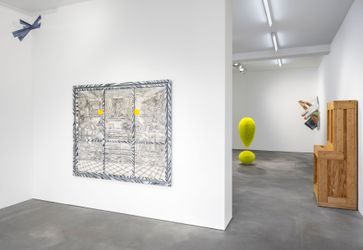 Exhibition view: Richard Artschwager, Cornered: Celebrating the Artist’s Centennial, Sprüth Magers, Berlin (10 February–23 March 2024). Courtesy Sprüth Magers. Photo: Timo Ohler.