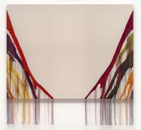 Abstract Weave / Morris Louis Delta Kappa 1960 SS02 by Kyungah Ham contemporary artwork mixed media, textile