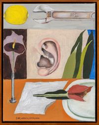 Ear, Wrench, Lemon, Rose by Michael Hilsman contemporary artwork painting