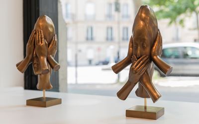Exhibition view: Jaume Plensa, Nocturne, Galerie Lelong & Co, Paris (20 May–13 July, 2017). Courtesy Galerie Lelong & Co.