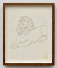 Sphynx Well Within by Alan Saret contemporary artwork drawing