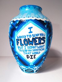 I WANTED TO SEND YOU FLOWERS by Lucas Grogan contemporary artwork ceramics