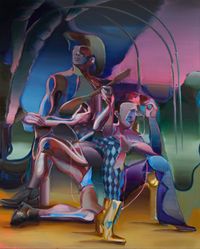 Diligent Slackers by Justine Otto contemporary artwork painting