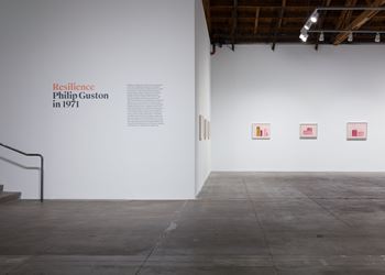 Exhibition view: Philip Guston, Resilience: Philip Guston in 1971, Hauser & Wirth, Los Angeles (14 September 2019–5 January 2020). © The Estate of Philip Guston. Courtesy the Estate and Hauser & Wirth. Photo: Fredrik Nilsen.