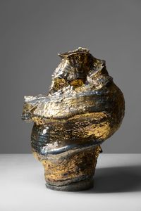 movement/gold by Johannes Nagel contemporary artwork sculpture, ceramics