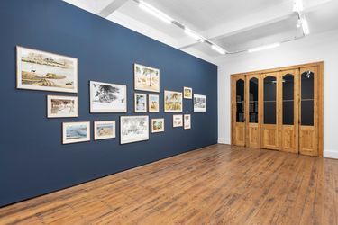 Exhibition view: Sue Williamson, Distant Visions: Postcards from Africa, Goodman Gallery, Cape Town (12 August–27 September 2021). Courtesy Goodman Gallery.