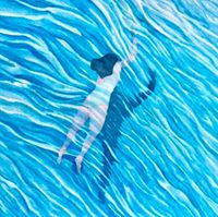 Les couleurs de l’eau N°8 by Qi Muge contemporary artwork painting, works on paper