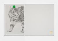 Cat (Diptych) by Richard Gasper contemporary artwork works on paper, sculpture