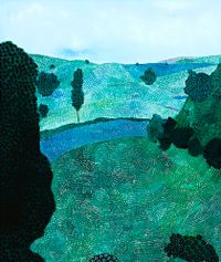Landscape (river) by Sally Ross contemporary artwork painting