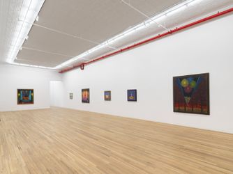 Exhibition view: Hollis Sigler, Solo Exhibition, Andrew Kreps Gallery, 22 Cortlandt Alley (18 February–19 March 2022). Courtesy Andrew Kreps Gallery. Photo: Dan Bradica.
