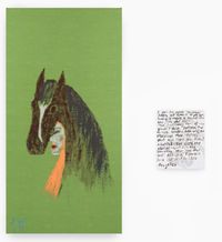 Horse sense by Jenny Watson contemporary artwork painting