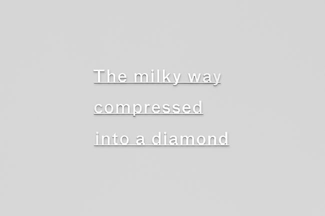 Ideas - (The milky way compressed into a diamond) by Katie Paterson contemporary artwork