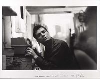 Jack Kerouac listening to himself on the radio, 1959 printed 1984 by John Cohen contemporary artwork photography
