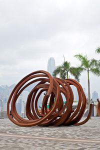 Three Indeterminate Lines by Bernar Venet contemporary artwork sculpture