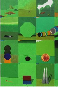 Yellowish Green Flow by Hyunsun Jeon contemporary artwork painting