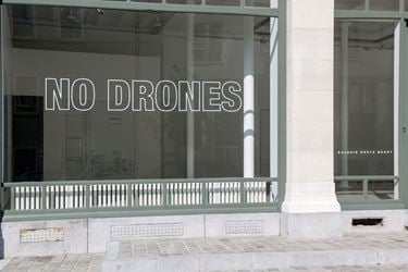Exhibition view: Louise Lawler, No Drones, Galerie Greta Meert, Brussels (13 September–8 November 2014). Courtesy Galerie Greta Meert.