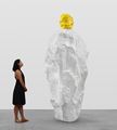 yellow white monk by Ugo Rondinone contemporary artwork 2
