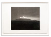Taranaki from Oeo Road, under moonlight, 27-28 September 1999 by Laurence Aberhart contemporary artwork photography