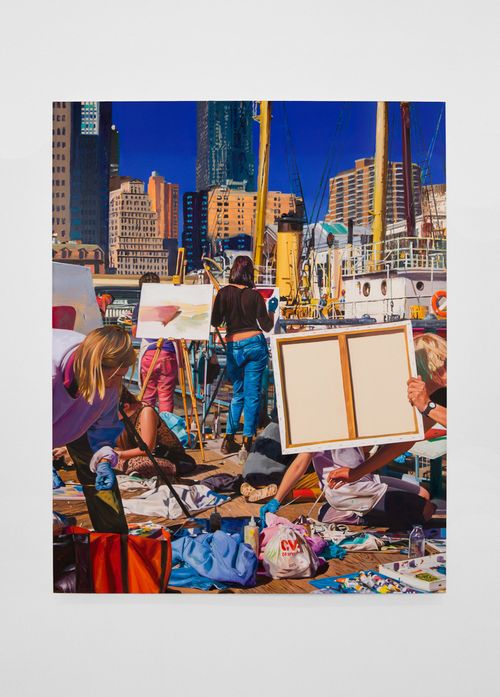 Plein Air Painting Class by Van Hanos contemporary artwork