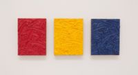 Red/Yellow/Blue Ratio Triptych #2 by James Hayward contemporary artwork painting