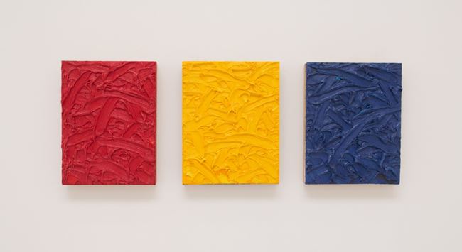 Red/Yellow/Blue Ratio Triptych #2 by James Hayward contemporary artwork