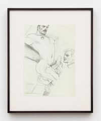 Untitled (Preparatory Drawing for Kake Vol. 21 - Greasy Rider) by Tom of Finland contemporary artwork works on paper, drawing