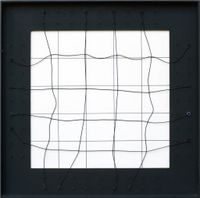 Spazio elastico a 25 quadrati bianchi by Gianni Colombo contemporary artwork painting, sculpture