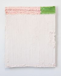 Untitled (pink and green stripe) by Louise Gresswell contemporary artwork painting