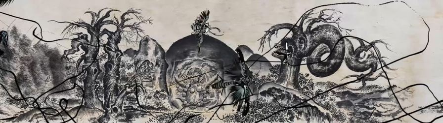 SUN Xun, Mythological Time (2016). Two-screen animation, 12             minutes 44 seconds, edition of 6 + 2AP. Courtesy ShanghART.