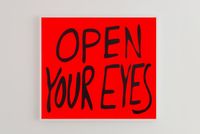Open Your Eyes by Sam Durant contemporary artwork mixed media