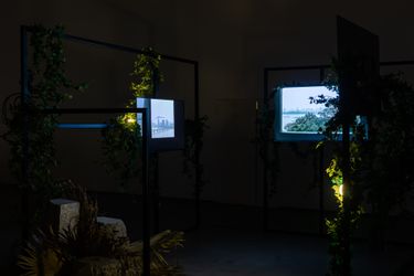 Exhibition view: Chen Dandizi, Qin Jin, Lin Yuqi, Under the Sign of Saturn, ShanghART, M50, Shanghai (25 October 2020–10 January 2021). Courtesy ShanghART. Photos: Alessandro Wang.