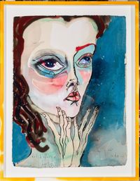 by yr side by Del Kathryn Barton contemporary artwork painting, works on paper