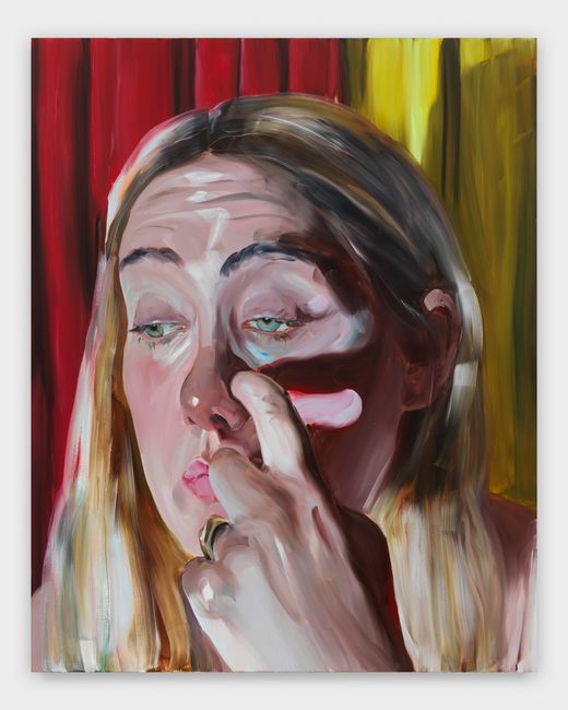 Liminal clown face by Jenna Gribbon contemporary artwork