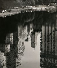 Central Park, Reflection of buildings by Frank Paulin contemporary artwork photography