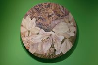 The Lasting Spring, Clouded Leopard, Flower, Bird, Insect, and Fish 2 by Yang Mao-Lin contemporary artwork painting, sculpture